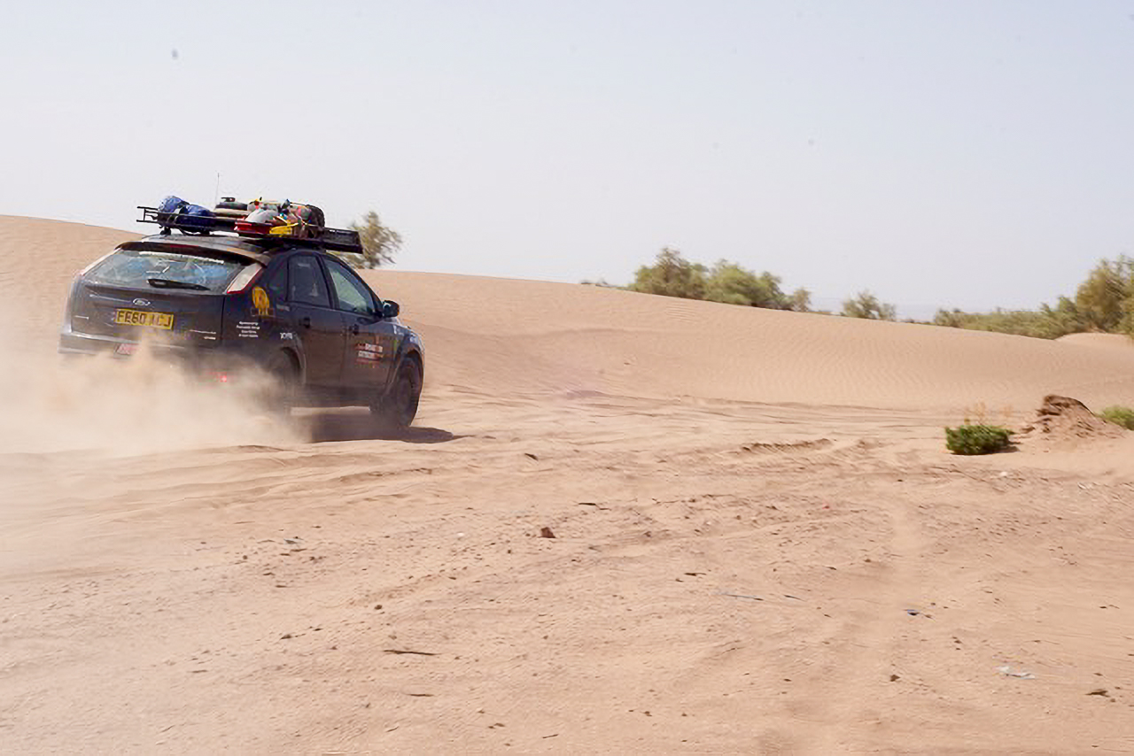 First forays into the sand of the Sahara